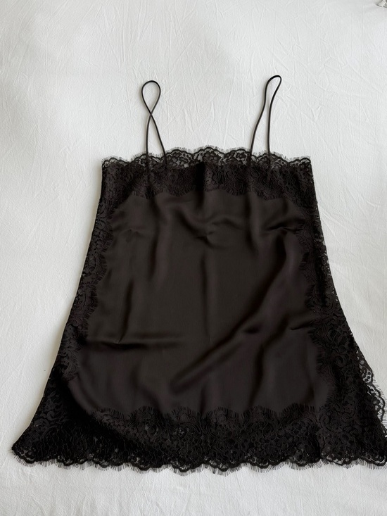 Zara Tops - Zara brown satin lace top